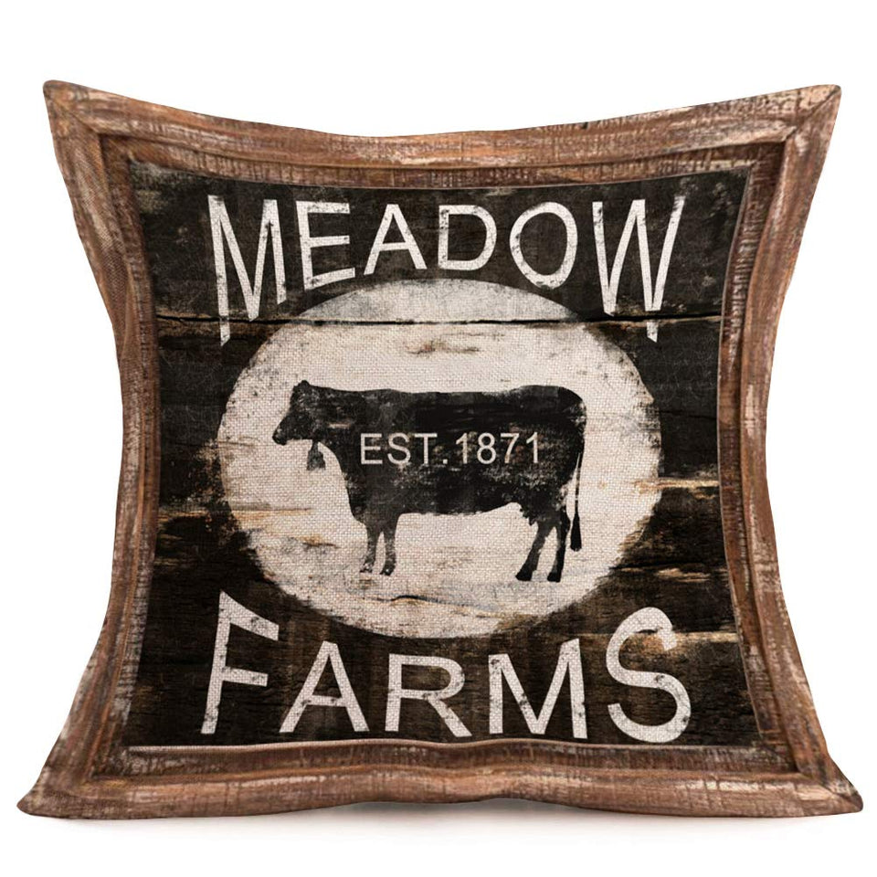 Farm animals series print pillowcase