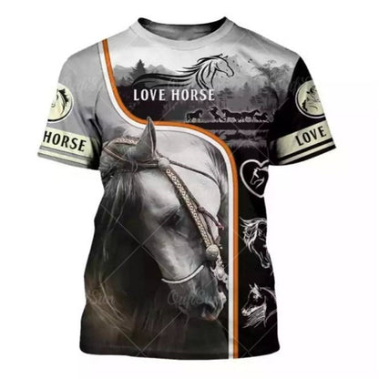 3D Printing Horse Unisex T-Shirt for Horse Lovers - myfunfarm