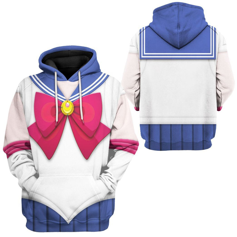 Cosplay Sailor Moon Custom Tshirt Hoodie Long sleeve - Apparel