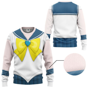 Cosplay Sailor Uranus Custom Tshirt Hoodie Long sleeve - Apparel