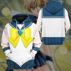 Cosplay Sailor Uranus Custom Tshirt Hoodie Long sleeve - Apparel