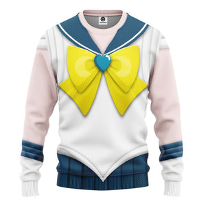Cosplay Sailor Uranus Custom Tshirt Hoodie Long sleeve - Apparel