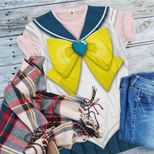 Cosplay Sailor Uranus Custom Tshirt Hoodie Long sleeve - Apparel