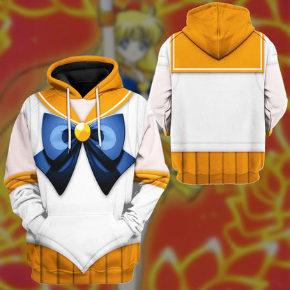 Cosplay Sailor Venus Custom Tshirt Hoodie Long sleeve - Apparel