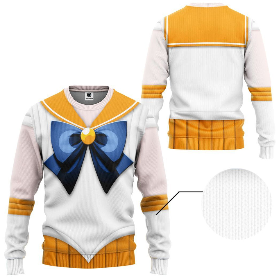 Cosplay Sailor Venus Custom Tshirt Hoodie Long sleeve - Apparel