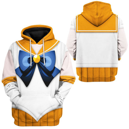 Cosplay Sailor Venus Custom Tshirt Hoodie Long sleeve - Apparel