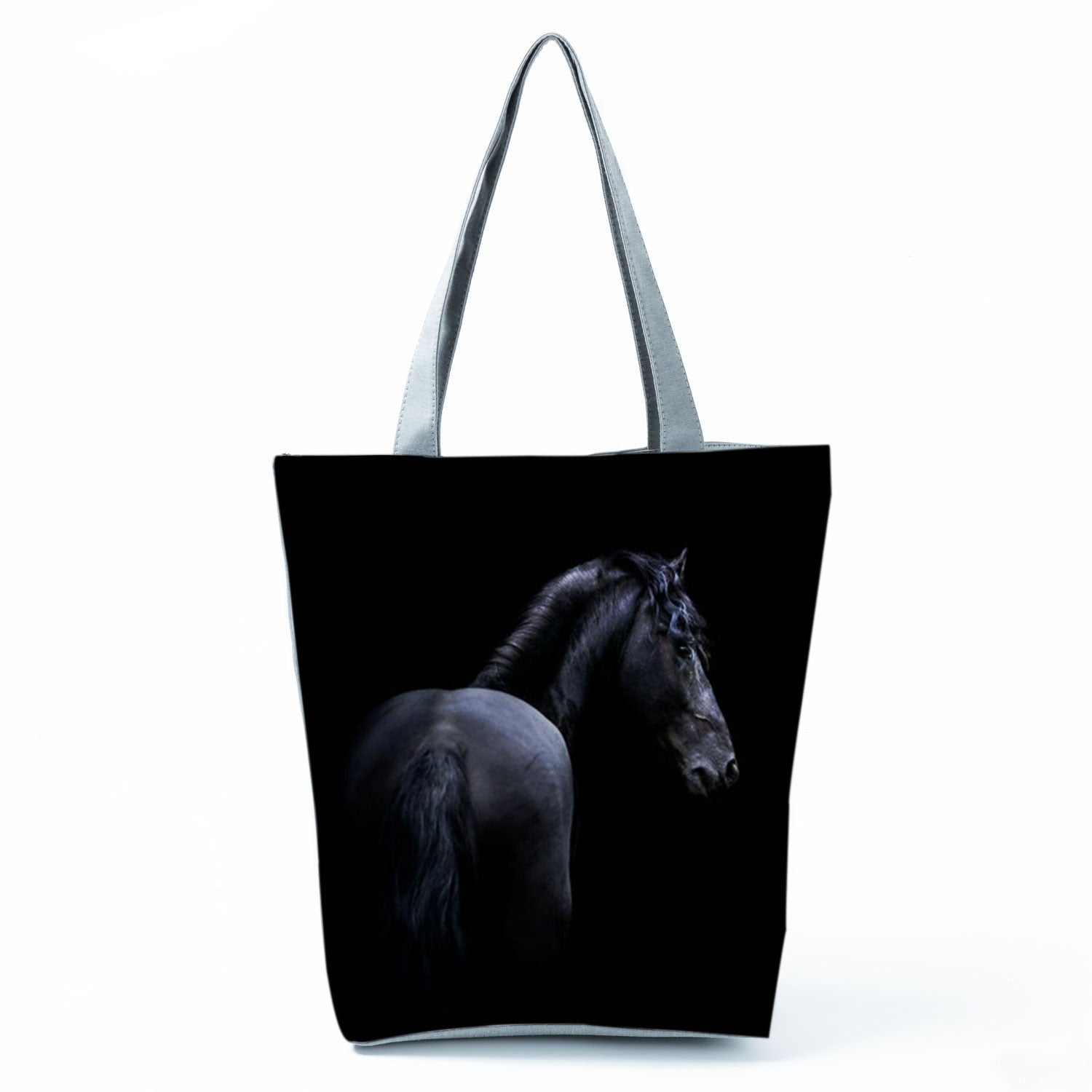 Watercolor Horse Print Shopping Tote bag - myfunfarm
