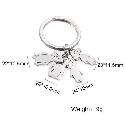 Personalized Keychain Custom Name - Child Mother Kid - myfunfarm