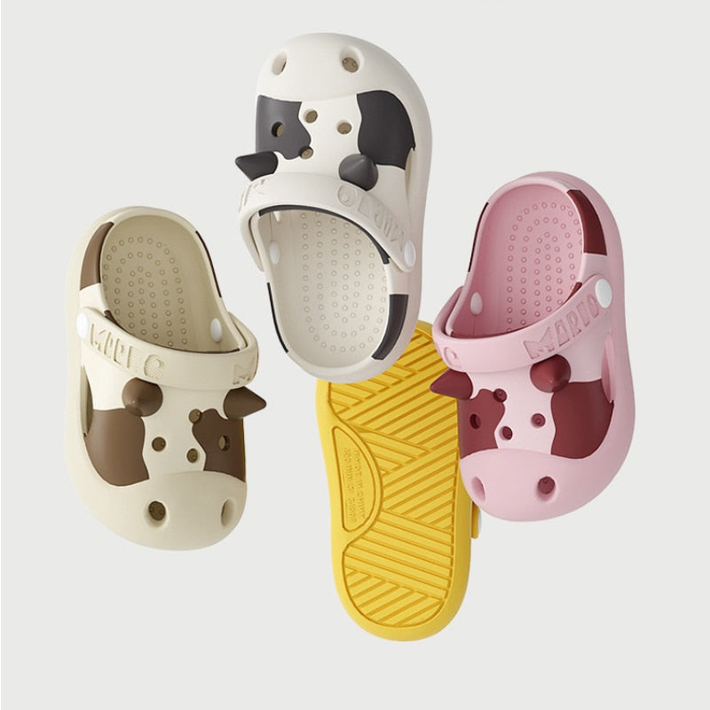 Cow pattern Slippers Soft for Kid - myfunfarm