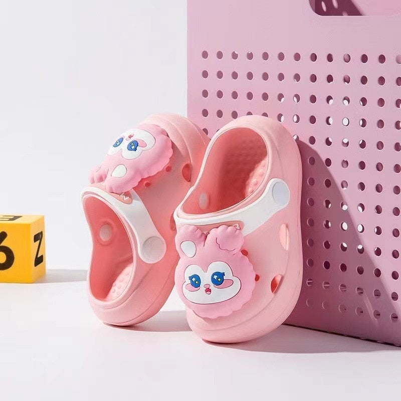 Summer Cold Slippers Non -slip and Soft Bottom Comfort Cute Baby Hole Shoes - myfunfarm