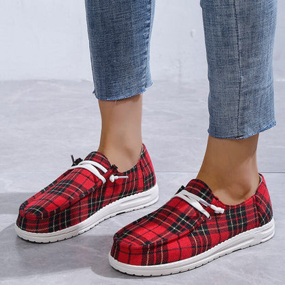 Canvas Woman Shoes Casual cow pattern