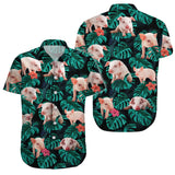 Pig tropical Hawaiian Shirts