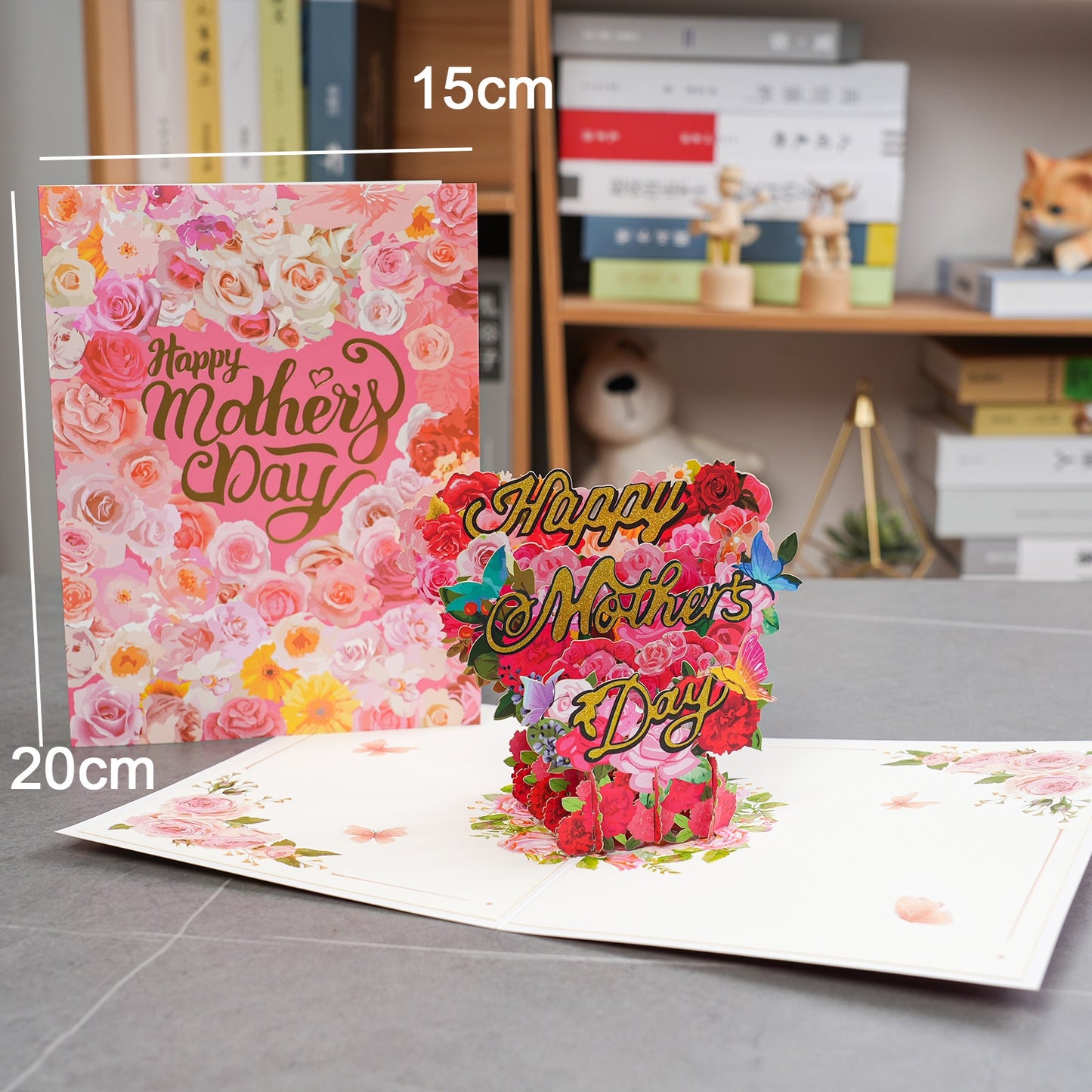 3D Pop Up Mothers Day Cards Gifts Floral Bouquet - myfunfarm