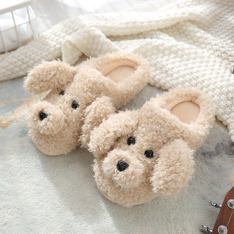 Cute Cow House Slippers Warm Fluffy for Winter - myfunfarm