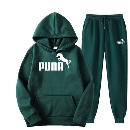 Fleece Hoodies and Pants Two Piece Sets Puna Horse - myfunfarm