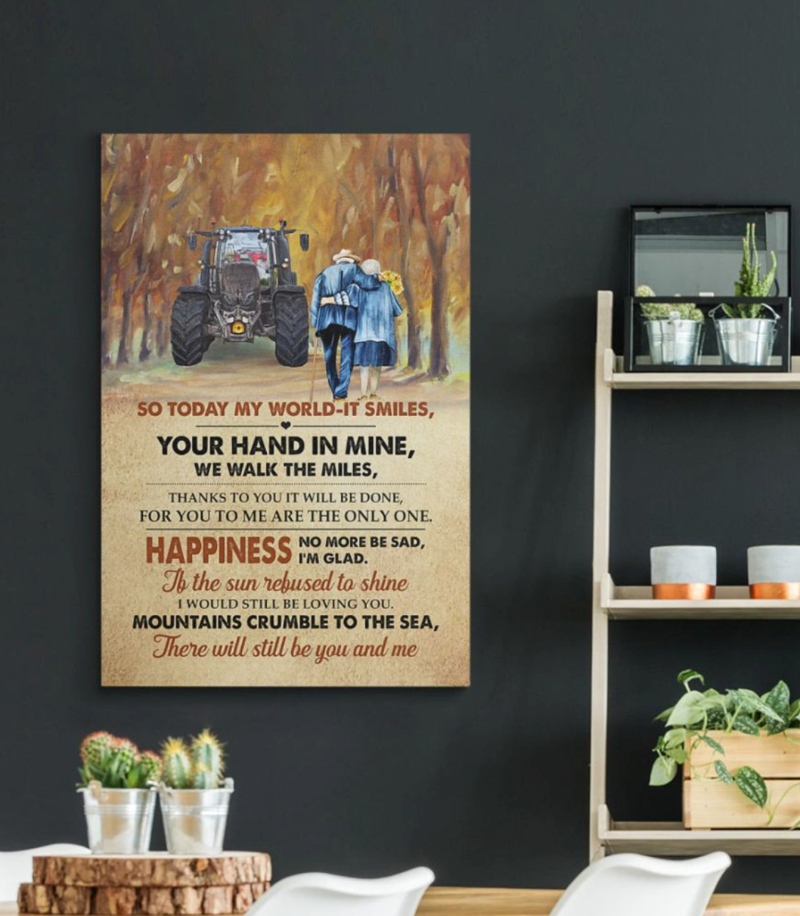So today my world  Wrapped Canvas Prints - Cow lovers