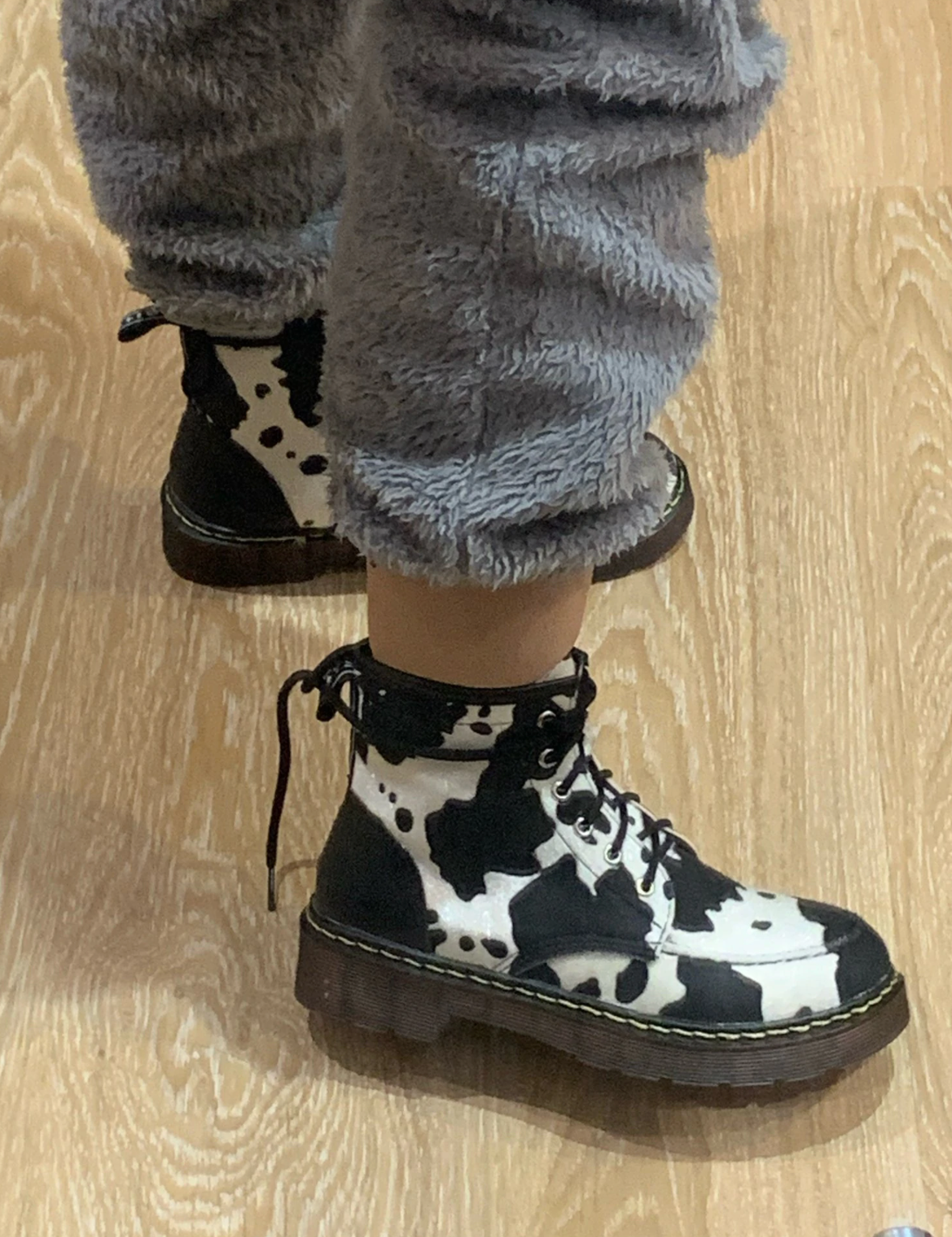 Women Boots Winter High Quality Comfortable Cow pattern - myfunfarm
