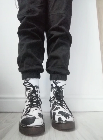 Women Boots Winter High Quality Comfortable Cow pattern - myfunfarm