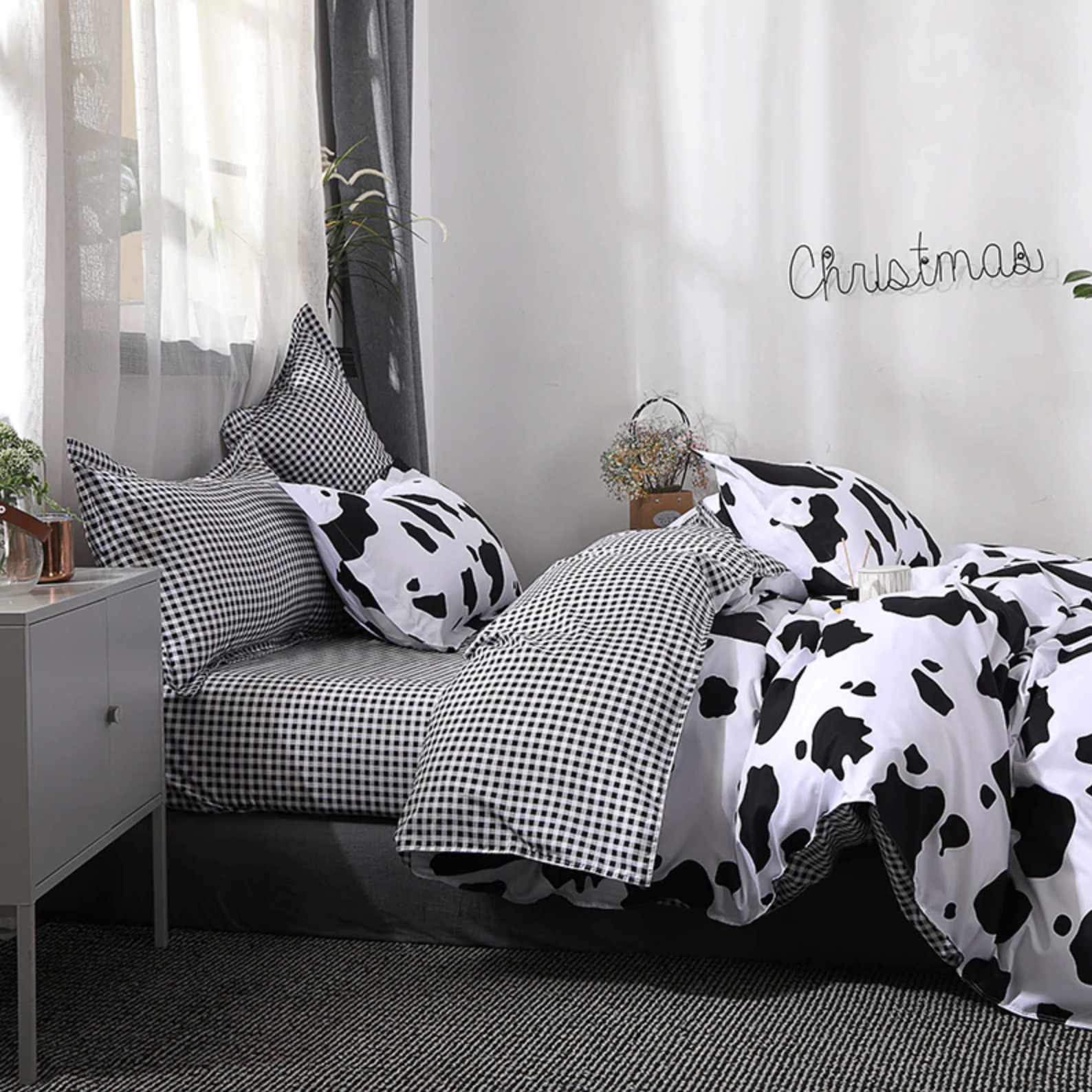 Cow pattern Printed Bedding Set - myfunfarm