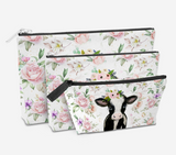 Zipper Pouch - Cow paintting style