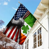 Irish Shamrock Flag