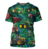 Tractor forest Pattern - Hawaiian Shirt, Shorts for adult and youth