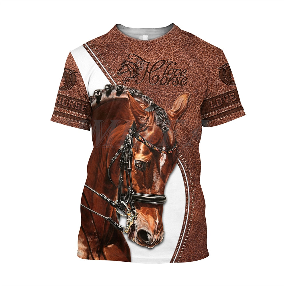 3D Printing Horse Unisex T-Shirt for Horse Lovers - myfunfarm