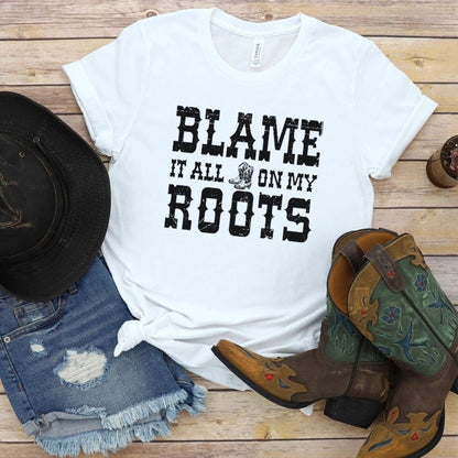Boot Western T Shirt Cowgirl Cowboy Cute Graphic Hippie - myfunfarm