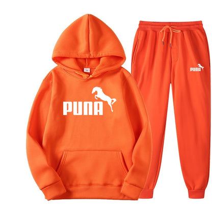Fleece Hoodies and Pants Two Piece Sets Puna Horse - myfunfarm