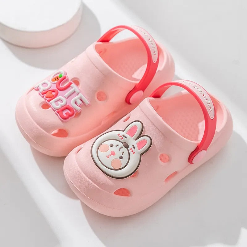 Summer Cold Slippers Non -slip and Soft Bottom Comfort Cute Baby Hole Shoes - myfunfarm
