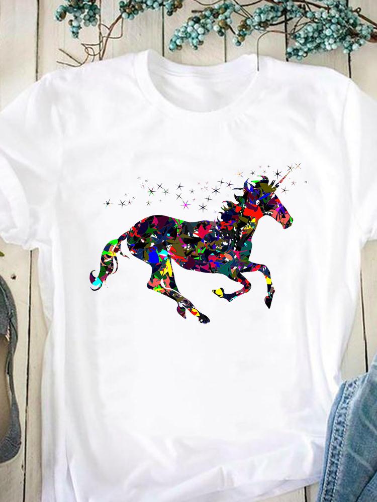 Just a girl who loves horses -Women T Shirt - myfunfarm
