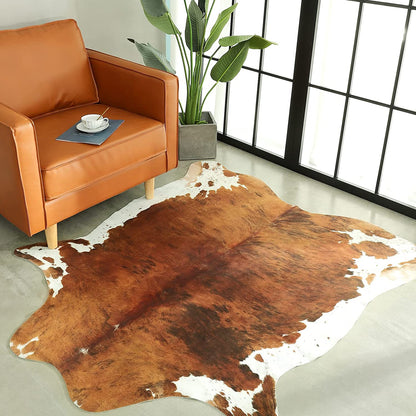 Luxury Cowhide Carpet Cow pattern Rug  for Bedroom Living Home Decor - myfunfarm