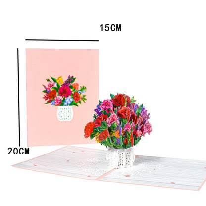 3D Pop Up Mothers Day Cards Gifts Floral Bouquet - myfunfarm