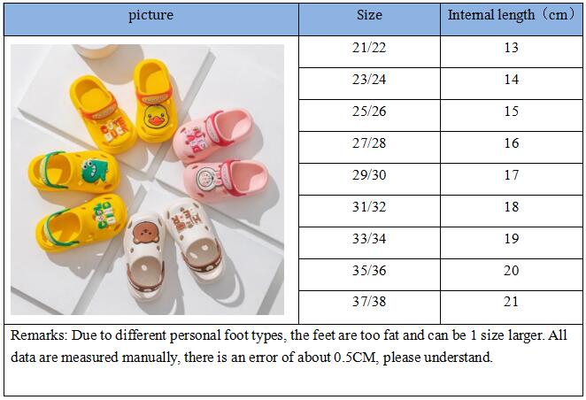 Summer Cold Slippers Non -slip and Soft Bottom Comfort Cute Baby Hole Shoes - myfunfarm