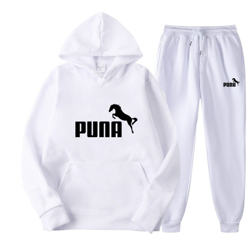 Fleece Hoodies and Pants Two Piece Sets Puna Horse - myfunfarm