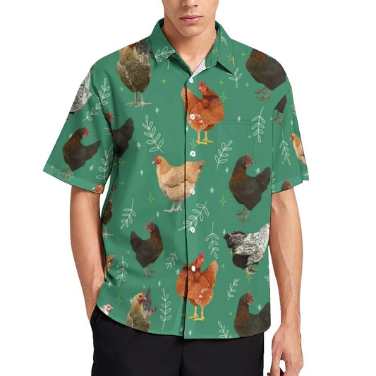 Chicken pattern Hawaiian Shirt