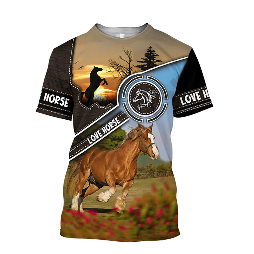3D Printing Horse Unisex T-Shirt for Horse Lovers - myfunfarm