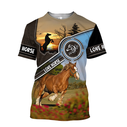 3D Printing Horse Unisex T-Shirt for Horse Lovers - myfunfarm