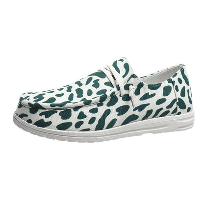 Canvas Woman Shoes Casual cow pattern