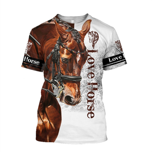 3D Printing Horse Unisex T-Shirt for Horse Lovers - myfunfarm