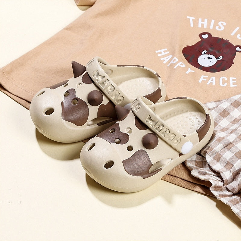 Cow pattern Slippers Soft for Kid - myfunfarm