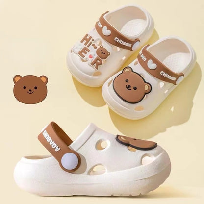 Summer Cold Slippers Non -slip and Soft Bottom Comfort Cute Baby Hole Shoes - myfunfarm