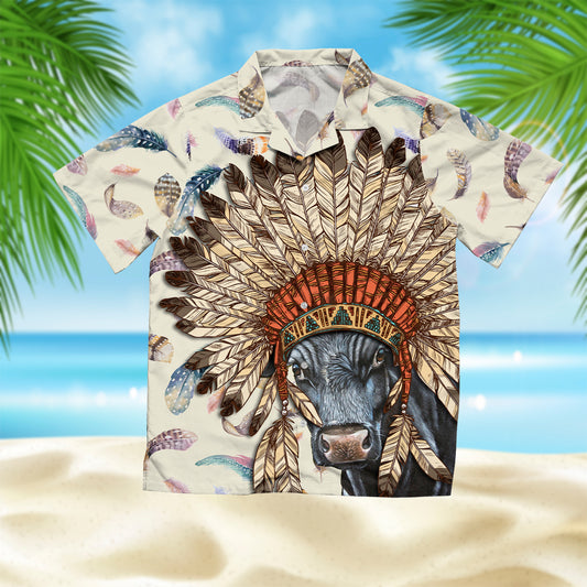 Indian cattle pattern - Hawaiian Shirt - myfunfarm
