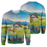 Cattle-Cows painting style print 3d 04 - cow lovers