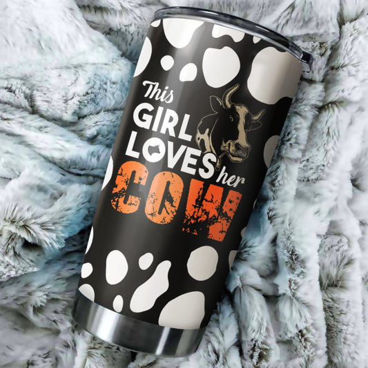 This girl loves her cow - myfunfarm - clothing acceessories shoes for cow lovers, pig, horse, cat, sheep, dog, chicken, goat farmer