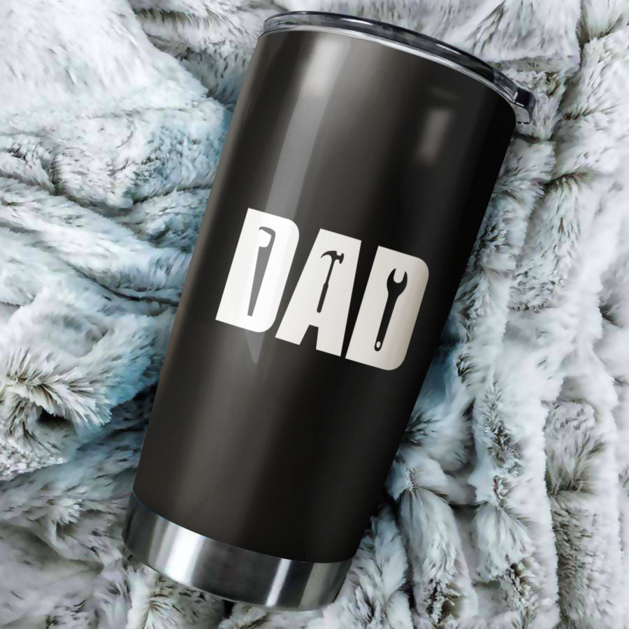 Customize DAD gift - Tumler 20oz , 30oz - myfunfarm - clothing acceessories shoes for cow lovers, pig, horse, cat, sheep, dog, chicken, goat farmer