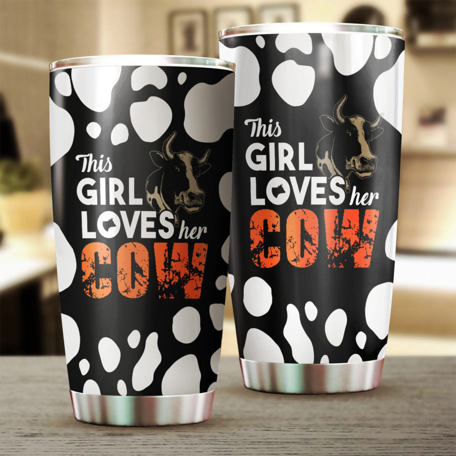 This girl loves her cow - myfunfarm - clothing acceessories shoes for cow lovers, pig, horse, cat, sheep, dog, chicken, goat farmer
