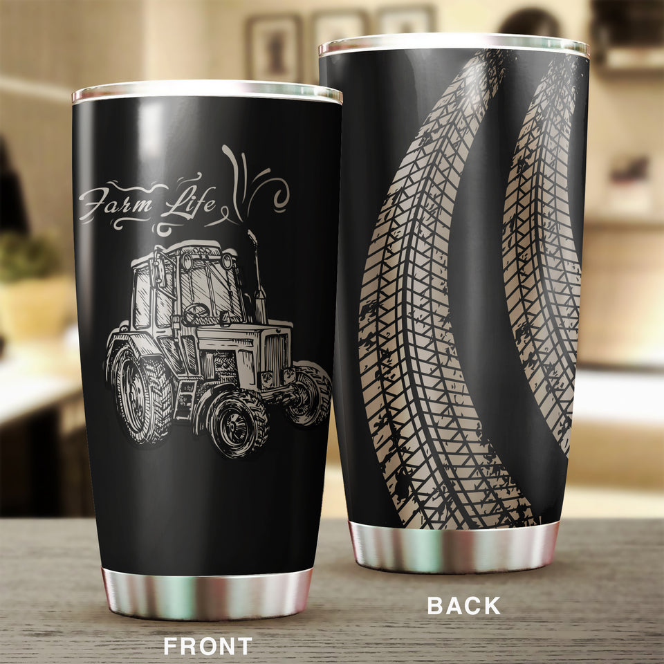 Customize Stainless Steel Tumbler - for Farmer - myfunfarm - clothing acceessories shoes for cow lovers, pig, horse, cat, sheep, dog, chicken, goat farmer