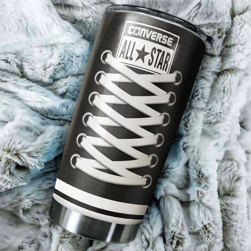 For Converse devotees - Stainless Steel Tumbler - myfunfarm - clothing acceessories shoes for cow lovers, pig, horse, cat, sheep, dog, chicken, goat farmer