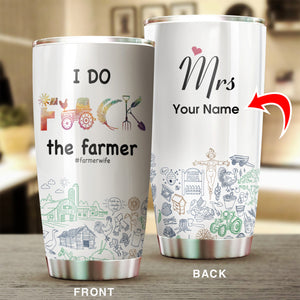 Customize Stainless Steel Tumbler - for FarmerWife - myfunfarm - clothing acceessories shoes for cow lovers, pig, horse, cat, sheep, dog, chicken, goat farmer